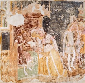 El envío de embajadores del Rey de Inglaterra (detalle) de Tomaso da (late 15th century) Modena