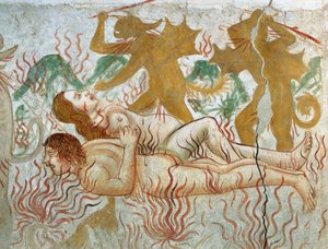 El Juicio Final, el Infierno, la pareja condenada en llamas de Tommaso (active 1479 1509) (workshop) Cagnola
