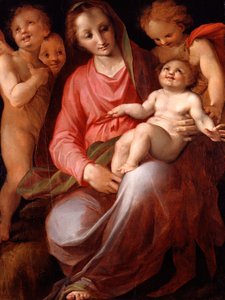 Madonna y niño con el infante San Juan de Tommaso Manzuoli