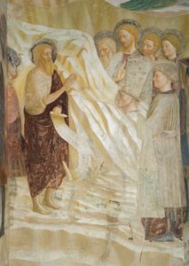 Ciclo vital de San Juan Bautista: La predicación de San Juan Bautista de Tommaso Masolino da Panicale