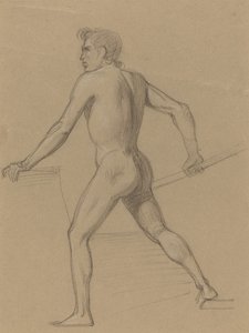Un desnudo masculino moviéndose hacia la izquierda de Tommaso Minardi