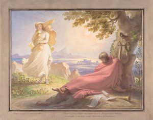 Tasso contemplando la belleza, 1823 de Tommaso Minardi
