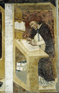 Cardenal Hugues de Provence - El retrato más antiguo conocido de un personaje con lorgnons de Tommaso da Modena Barisino or Rabisino