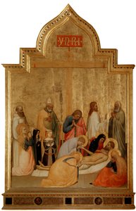 Piedad con San Remigio y San Benito de Tommaso di Stefano Giottino