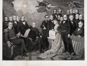 Unión, c. 1861 (grabado en papel verjurado) de Tompkins Harrison (after) Matteson
