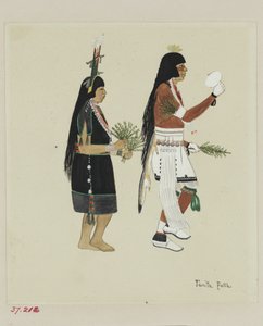 Bailarines de maíz, c 1920 de Tonita Peña
