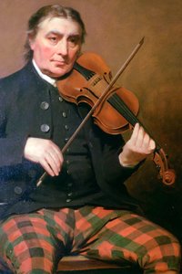 Retrato de Niel Gow, Castillo de Blair, Blair Atholl, Perthshire, Escocia de Tony Evans