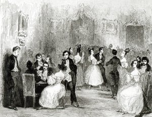 Una noche en la casa de Charles Nodier (1780-1844) 1831 de Tony Johannot