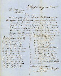 Carta firmada por Tootle & Jackson, Council Bluffs, a W.P. Howard, St. Louis, 21 de mayo de 1857 de Tootle and Jackson