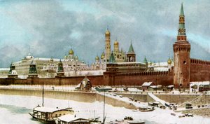 El Kremlin, Moscú, Rusia, década de 1930 de Topical Press Agency