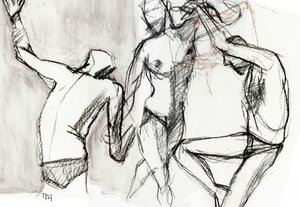 Figuras masculinas dinámicas de Tore Bahnson