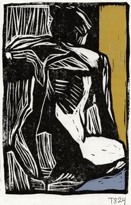 Figura abstracta expresiva de Tore Bahnson