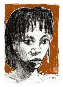 Retrato femenino expresivo