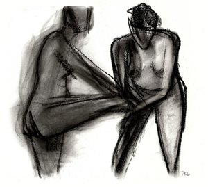Figuras de desnudos expresivas de Tore Bahnson