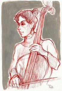 Violonchelista dedicado de Tore Bahnson
