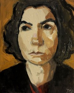 Retrato femenino intenso de Tore Bahnson