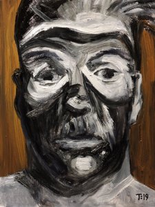 Caras pintadas de forma llamativa