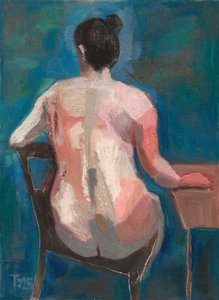 Figura desnuda en azul de Tore Bahnson
