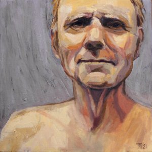 Retrato de un hombre pensativo de Tore Bahnson