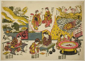Tres Jóvenes Soñadores de Torii Kiyohiro
