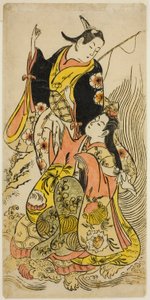 Una Versión Moderna de Urashima Taro de Torii Kiyomasu II