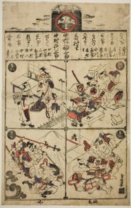 Un cartel para el Teatro Ichimura de Torii Kiyomasu I