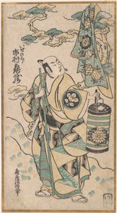 Ichimura Kamezo en el papel de Ise no Saburo, ca. 1748 de Torii Kiyomasu I