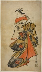 El actor Fujimura Handayu II como Oiso no Tora de Torii Kiyomasu I