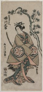 Anekawa Daisuke como Ayame-no-mae, 1760 de Torii Kiyomitsu
