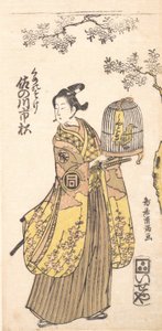 El Actor Sanogawa Ichimitsu en el Papel de Kumenosuke