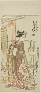 El actor Ichikawa Monnosuke II como la Dama de la Horquilla (Ichikawa Monnosuke Kogai no Tsubone) de Torii Kiyomitsu I