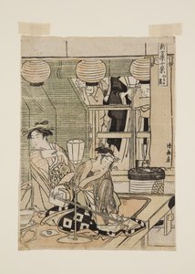(grabado en madera a color) de Torii Kiyonaga
