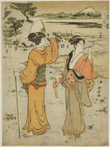 Enoshima, de la serie "El Monte Fuji en las cuatro estaciones (Shiki no Fuji)" de Torii Kiyonaga