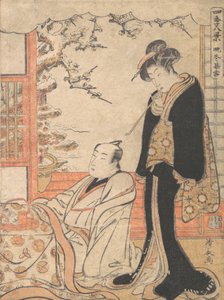 Nieve Nocturna en Banto, ca. 1779 de Torii Kiyonaga