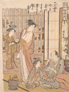 Olvidando la piedad filial, ca. 1781 de Torii Kiyonaga