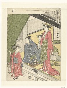 El nuevo Yoshiwara Shin Yoshiwara (título sobre el objeto) Diez escenas de verano en la capital del este (título de la serie) Azuma natsu jukkei (título de la serie sobre el objeto) de Torii Kiyonaga