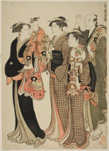 Kamioki, de la serie "Un brocado de modales orientales (Fuzoku Azuma no nishiki)" de Torii Kiyonaga