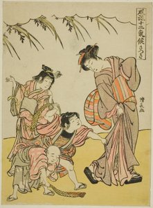 El quinto mes (Satsuki), de la serie "Doce estaciones a la moda (Furyu juni kiko)" de Torii Kiyonaga