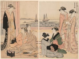 El cuarto mes, de la serie "Doce meses en el sur (Minami juni ko)" de Torii Kiyonaga