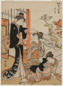Tres Mujeres de la serie Una Breve Colección de Bellezas Japonesas, 1781 de Torii Kiyonaga