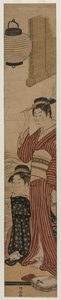 Dos geishas en un balcón, 1782 de Torii Kiyonaga