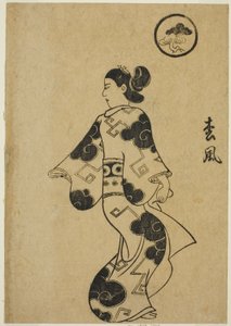 Matsukaze, del "Álbum de cortesanas (Keisei ehon)"
