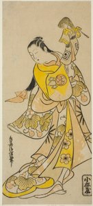 El actor Nakamura Takesaburo I como Kewaizaka no Shosho (?) de Torii Kiyonobu I