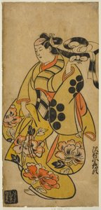 El actor Sawamura Kodenji I de Torii Kiyonobu I