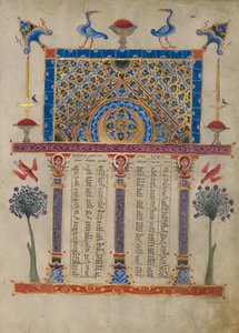 Página de la tabla de cánones