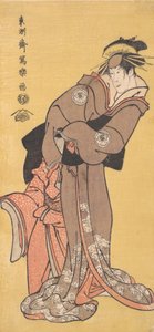 Actor Segawa Tomisaburo II como la cortesana Toyama y Actor Ichikawa Kurizo como Higashi..., 1794-95 de Toshusai Sharaku