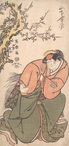 Actor Yamashita Kinsaku II como la esposa de Sadato, Iwate, 1794-95 de Toshusai Sharaku