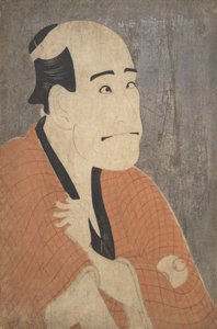 Arashi Ryuzo I como Ishibe Kinkichi en la obra Hana Ayame Bunroku Soga, 1794