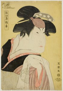 Omiya Kinsha (El actor Nakayama Tomisaburo I como Ohide, esposa de Sazanami Tatsugoro [en realidad Teriha, hermana menor de Abe no Sadato]) de Toshusai Sharaku
