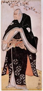 Representación del actor Arashi Toyozo alrededor de 1794. Estampa japonesa de Sharaku Toshusai (activo 1794 - 1795). París, Museo Guimet, Museo Nacional de Artes Asiáticas de Toshusai Sharaku